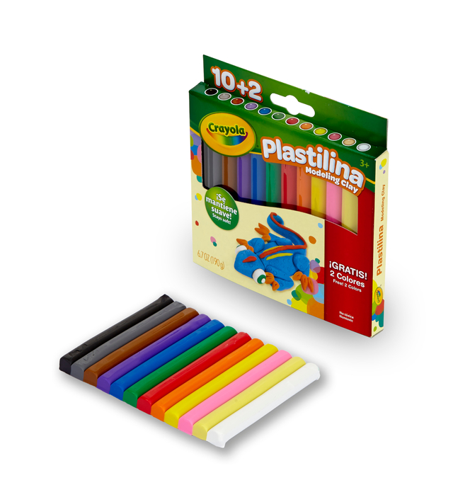 CRAYOLA 572012 PLASTILINA 12 COLOR Modeling Clay - No.1 Branded Toys Store  on lowest price 100% original toys