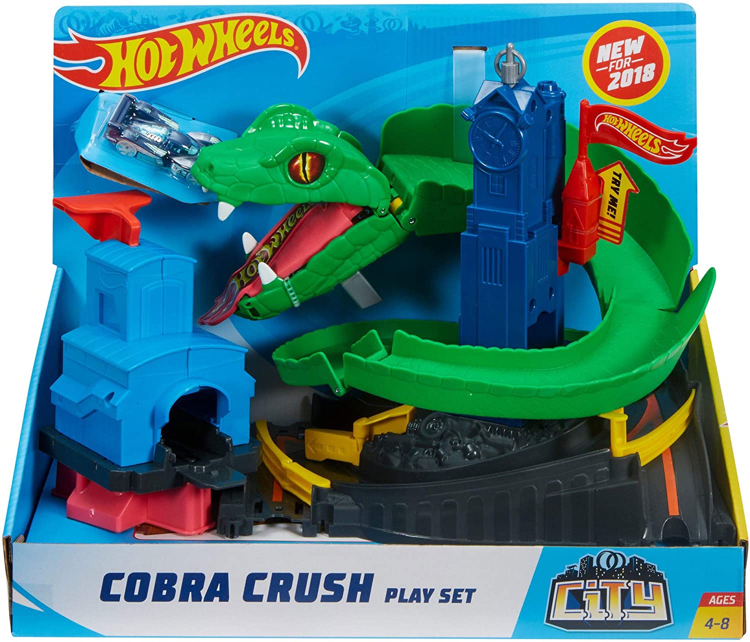 Hot Wheels Cobra Adventure Game Set Snake-themed Fun Set,cars