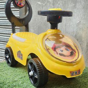 Imported Mario Cartoon Ride-On Push Car with Sound & Light | For Toddlers 1–2 Years